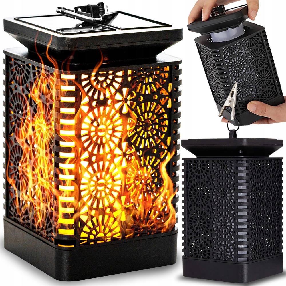 Solárna lampa Mobes, čierna, 15,5 cm, 1 ks.